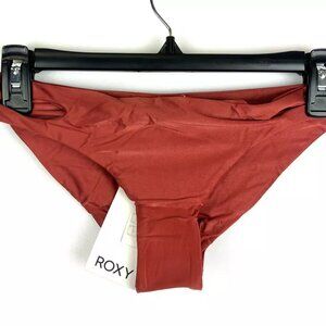 Roxy Women’s Burnt Orange Shiny Bikini Bottom Size XS